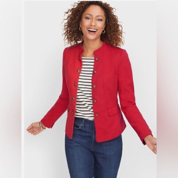 Red Button-Up Barn Jacket - Picture 4 of 4